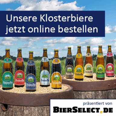 Unsere Klosterbiere jetzt bestellen auf andechs.bierselect.de